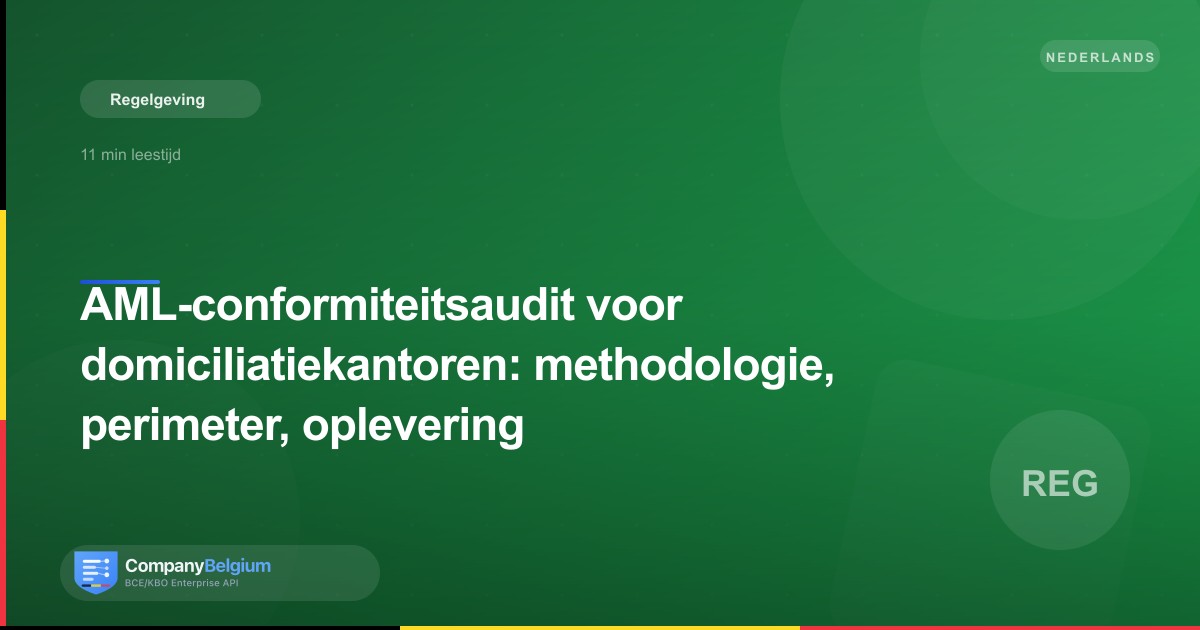 AML-conformiteitsaudit voor domiciliatiekantoren: methodologie, perimeter, oplevering