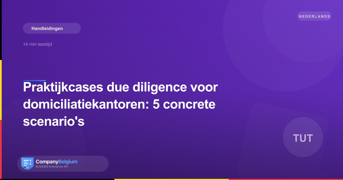 Praktijkcases due diligence voor domiciliatiekantoren: 5 concrete scenario's