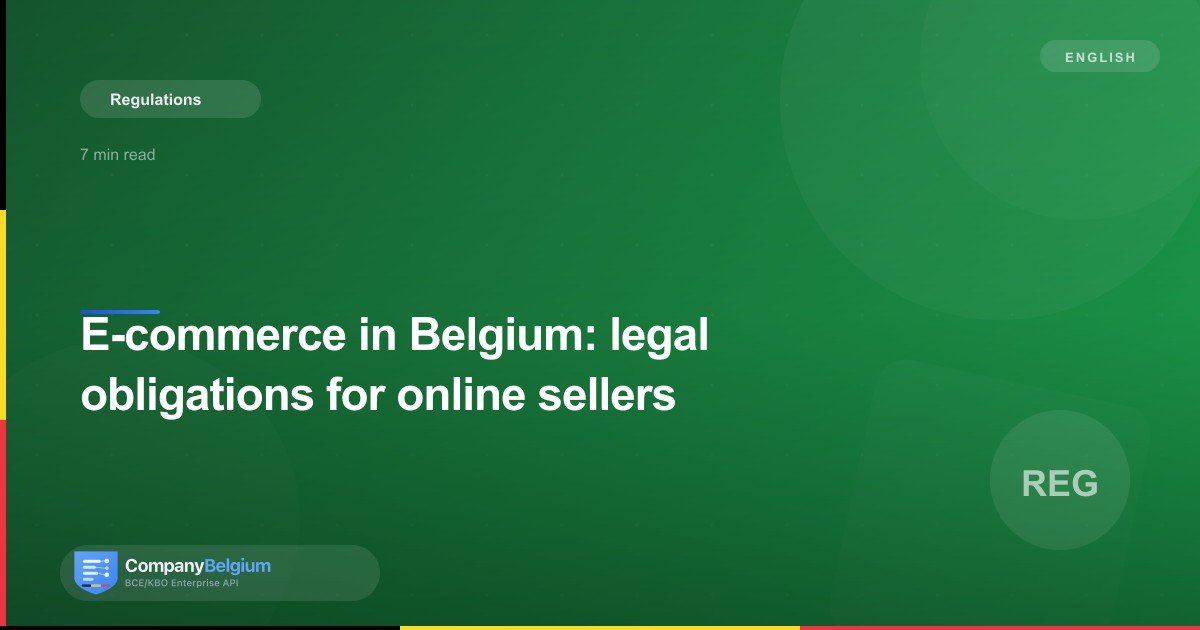 E-commerce in Belgium: legal obligations for online sellers
