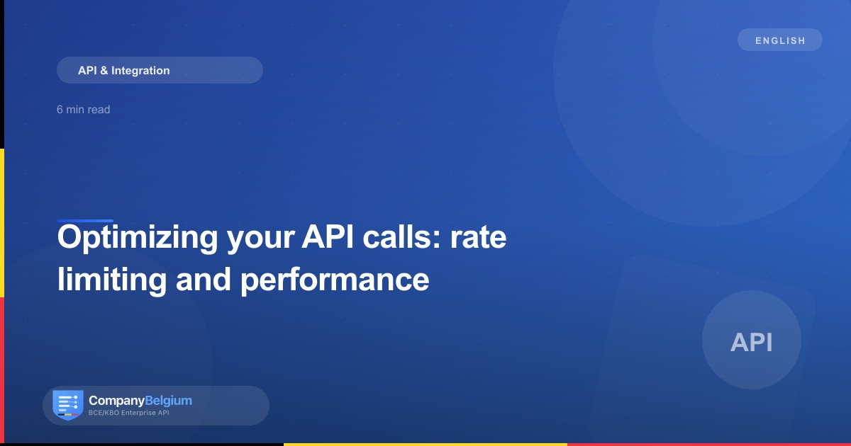 Optimizing your API calls: rate limiting and performance