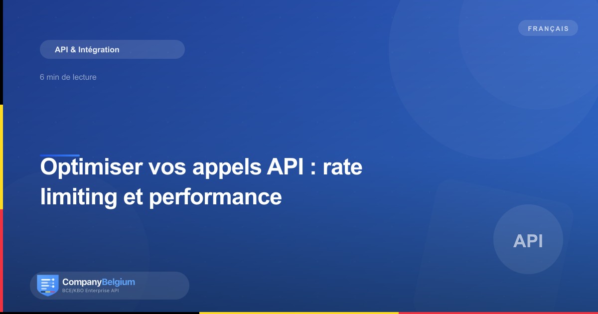 Optimiser vos appels API : rate limiting et performance