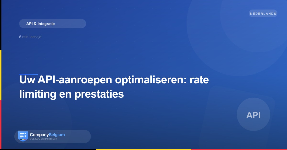 Uw API-aanroepen optimaliseren: rate limiting en prestaties