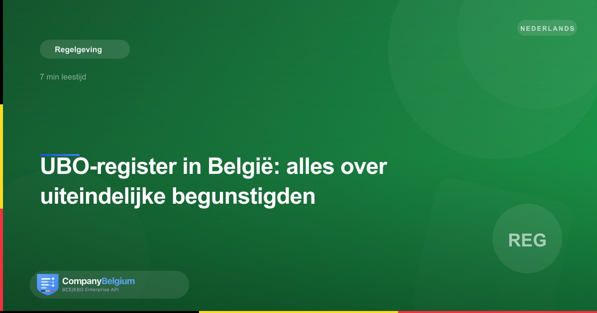 UBO-register in België: alles over uiteindelijke begunstigden