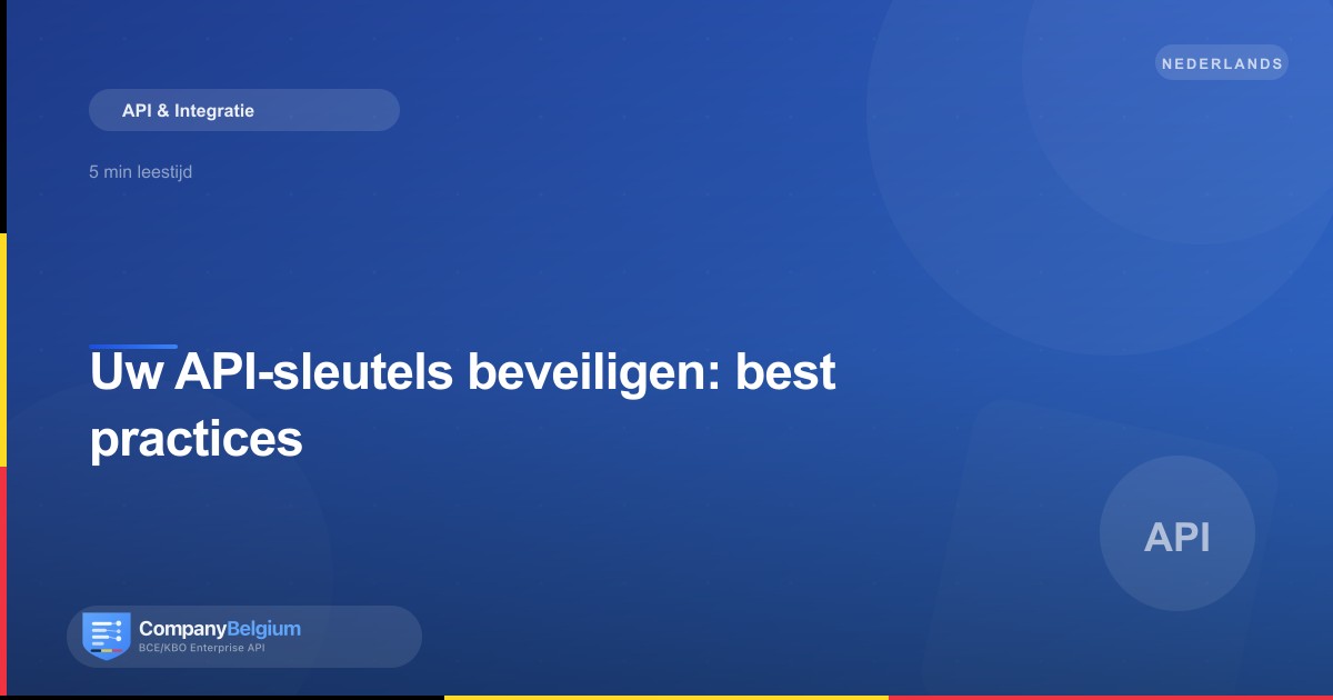Uw API-sleutels beveiligen: best practices